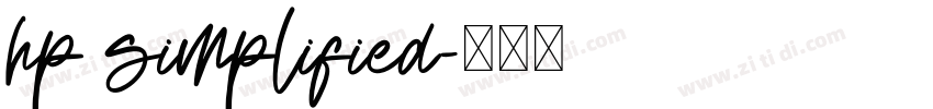 hp simplified字体转换